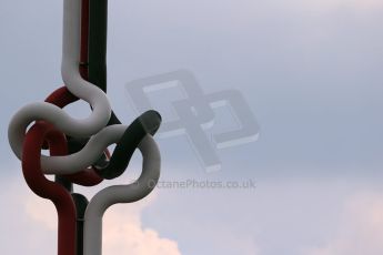 World © Octane Photographic Ltd. Saturday 26th July 2014. Hungarian GP, Hungaroring - Budapest. Qualifying. Hungary knot sculpture. Digital Ref: 1065LB1D2203