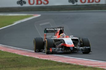 World © Octane Photographic Ltd. Saturday 26th July 2014. Hungarian GP, Hungaroring - Budapest. Qualifying. Marussia F1 Team MR03 - Jules Bianchi. Digital Ref: 1065LB1D2220