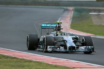 World © Octane Photographic Ltd. Saturday 26th July 2014. Hungarian GP, Hungaroring - Budapest. Qualifying. Mercedes AMG Petronas F1 W05 Hybrid - Nico Rosberg. Digital Ref: 1065LB1D2230