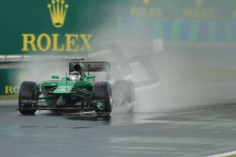 World © Octane Photographic Ltd. Sunday 27th July 2014. Hungarian GP, Hungaroring - Budapest. Race. Caterham F1 Team CT05 – Kamui Kobayashi. Digital Ref: 1073CB7D6856
