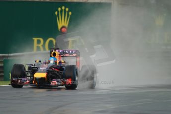 World © Octane Photographic Ltd. Sunday 27th July 2014. Hungarian GP, Hungaroring - Budapest. Formula 1 Race. Infiniti Red Bull Racing RB10 - Sebastian Vettel. Digital Ref: 1073CB7D6888