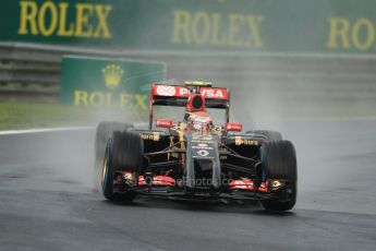 World © Octane Photographic Ltd. Sunday 27th July 2014. Hungarian GP, Hungaroring - Budapest. Race. Lotus F1 Team E22 – Pastor Maldonado. Digital Ref: 1073CB7D6921