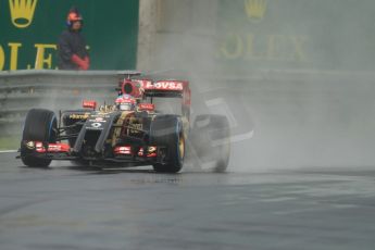 World © Octane Photographic Ltd. Sunday 27th July 2014. Hungarian GP, Hungaroring - Budapest. Race. Lotus F1 Team E22 - Romain Grosjean. Digital Ref: 1073CB7D6937