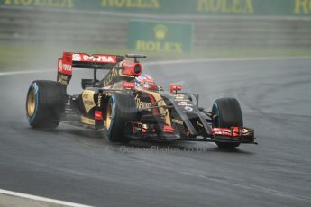 World © Octane Photographic Ltd. Sunday 27th July 2014. Hungarian GP, Hungaroring - Budapest. Race. Lotus F1 Team E22 - Romain Grosjean. Digital Ref: 1073CB7D6942