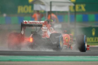 World © Octane Photographic Ltd. Sunday 27th July 2014. Hungarian GP, Hungaroring - Budapest. Race. Scuderia Ferrari F14T – Kimi Raikkonen. Digital Ref: 1073CB7D7081