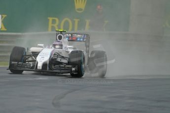 World © Octane Photographic Ltd. Sunday 27th July 2014. Hungarian GP, Hungaroring - Budapest. Race. Williams Martini Racing FW36 – Valtteri Bottas. Digital Ref: 1073CB7D7095