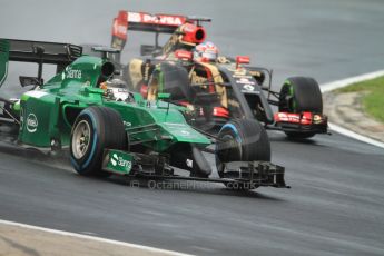 World © Octane Photographic Ltd. Sunday 27th July 2014. Hungarian GP, Hungaroring - Budapest. Race. Caterham F1 Team CT05 – Kamui Kobayashi. Digital Ref: 1073CB7D7118