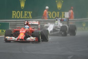 World © Octane Photographic Ltd. Sunday 27th July 2014. Hungarian GP, Hungaroring - Budapest. Race. Scuderia Ferrari F14T - Fernando Alonso. Digital Ref: 1073CB7D7201