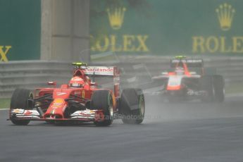 World © Octane Photographic Ltd. Sunday 27th July 2014. Hungarian GP, Hungaroring - Budapest. Race. Scuderia Ferrari F14T – Kimi Raikkonen. Digital Ref: 1073CB7D7222
