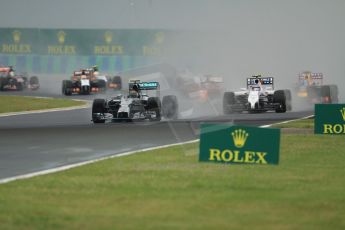 World © Octane Photographic Ltd. Sunday 27th July 2014. Hungarian GP, Hungaroring - Budapest. Race. Mercedes AMG Petronas F1 W05 Hybrid - Nico Rosberg. Digital Ref: 1073CB7D7243