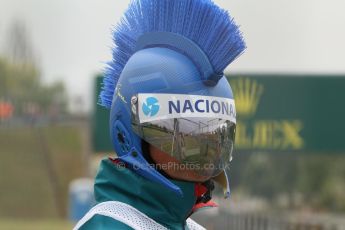 World © Octane Photographic Ltd. Sunday 27th July 2014. Hungarian GP, Hungaroring - Budapest. Race. Marshell helment. Digital Ref: 1073CB7D8564
