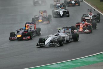 World © Octane Photographic Ltd. Sunday 27th July 2014. Hungarian GP, Hungaroring - Budapest. Race. Williams Martini Racing FW36 – Valtteri Bottas. Digital Ref: 1073LB1D3364