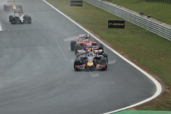 World © Octane Photographic Ltd. Sunday 27th July 2014. Hungarian GP, Hungaroring - Budapest. Formula 1 Race. Infiniti Red Bull Racing RB10 - Sebastian Vettel. Digital Ref: 1073LB1D3448