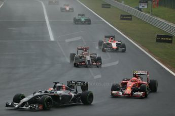 World © Octane Photographic Ltd. Sunday 27th July 2014. Hungarian GP, Hungaroring - Budapest. Race. Scuderia Ferrari F14T – Kimi Raikkonen. Digital Ref: 1073LB1D3466