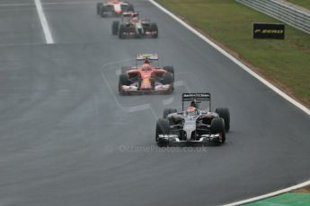 World © Octane Photographic Ltd. Sunday 27th July 2014. Hungarian GP, Hungaroring - Budapest. Race. Sauber C33 – Adrian Sutil. Digital Ref: 1073LB1D3529