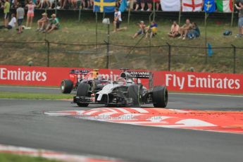 World © Octane Photographic Ltd. Sunday 27th July 2014. Hungarian GP, Hungaroring - Budapest. Race. McLaren Mercedes MP4/29 - Jenson Button. Digital Ref: 1073LB1D3775