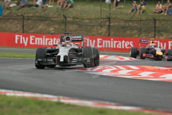 World © Octane Photographic Ltd. Sunday 27th July 2014. Hungarian GP, Hungaroring - Budapest. Race. McLaren Mercedes MP4/29 - Jenson Button. Digital Ref: 1073LB1D3777