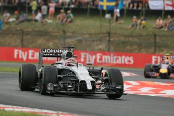 World © Octane Photographic Ltd. Sunday 27th July 2014. Hungarian GP, Hungaroring - Budapest. Race. McLaren Mercedes MP4/29 - Jenson Button. Digital Ref: 1073LB1D3782