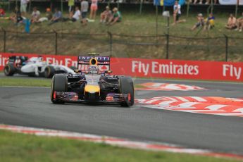 World © Octane Photographic Ltd. Sunday 27th July 2014. Hungarian GP, Hungaroring - Budapest. Race. Infiniti Red Bull Racing RB10 – Daniel Ricciardo. Digital Ref: 1073LB1D3788