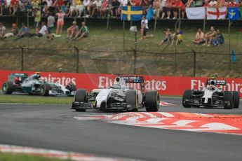 World © Octane Photographic Ltd. Sunday 27th July 2014. Hungarian GP, Hungaroring - Budapest. Race. Williams Martini Racing FW36 – Felipe Massa. Digital Ref: 1073LB1D3792