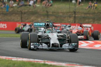 World © Octane Photographic Ltd. Sunday 27th July 2014. Hungarian GP, Hungaroring - Budapest. Race. Mercedes AMG Petronas F1 W05 Hybrid - Nico Rosberg. Digital Ref: 1073LB1D3806