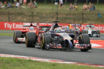 World © Octane Photographic Ltd. Sunday 27th July 2014. Hungarian GP, Hungaroring - Budapest. Race. Scuderia Toro Rosso STR9 - Jean-Eric Vergne. Digital Ref: 1073LB1D3809