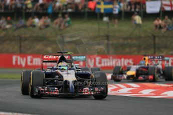 World © Octane Photographic Ltd. Sunday 27th July 2014. Hungarian GP, Hungaroring - Budapest. Race. Scuderia Toro Rosso STR9 - Jean-Eric Vergne. Digital Ref: 1073LB1D3935