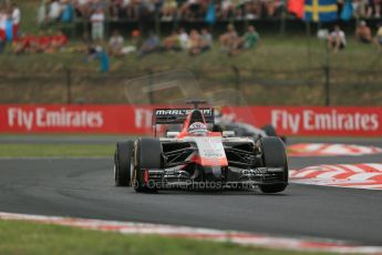 World © Octane Photographic Ltd. Sunday 27th July 2014. Hungarian GP, Hungaroring - Budapest. Race. Marussia F1 Team MR03 - Jules Bianchi. Digital Ref: 1073LB1D4065