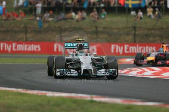World © Octane Photographic Ltd. Sunday 27th July 2014. Hungarian GP, Hungaroring - Budapest. Race. Mercedes AMG Petronas F1 W05 Hybrid - Nico Rosberg. Digital Ref: 1073LB1D4102