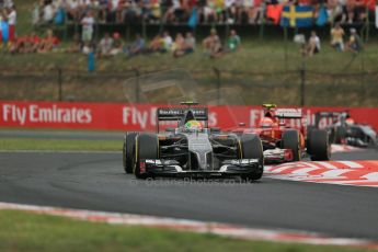 World © Octane Photographic Ltd. Sunday 27th July 2014. Hungarian GP, Hungaroring - Budapest. Race. Sauber C33 – Esteban Gutierrez. Digital Ref : 1073LB1D4131