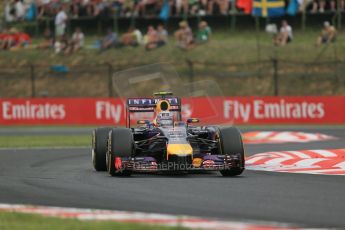 World © Octane Photographic Ltd. Sunday 27th July 2014. Hungarian GP, Hungaroring - Budapest. Race. Infiniti Red Bull Racing RB10 – Daniel Ricciardo. Digital Ref: 1073LB1D4180