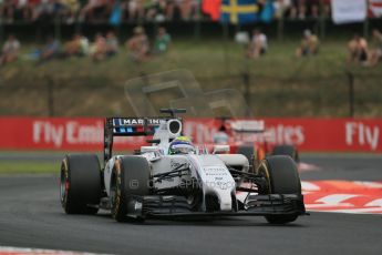 World © Octane Photographic Ltd. Sunday 27th July 2014. Hungarian GP, Hungaroring - Budapest. Race. Williams Martini Racing FW36 – Felipe Massa. Digital Ref: 1073LB1D4188