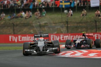 World © Octane Photographic Ltd. Sunday 27th July 2014. Hungarian GP, Hungaroring - Budapest. Race. Sauber C33 – Adrian Sutil. Digital Ref: 1073LB1D4231