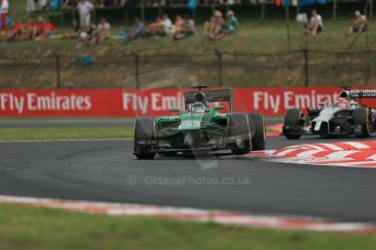 World © Octane Photographic Ltd. Sunday 27th July 2014. Hungarian GP, Hungaroring - Budapest. Race. Caterham F1 Team CT05 – Kamui Kobayashi. Digital Ref: 1073LB1D4238