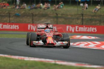 World © Octane Photographic Ltd. Sunday 27th July 2014. Hungarian GP, Hungaroring - Budapest. Race. Scuderia Ferrari F14T - Fernando Alonso. Digital Ref: 1073LB1D4262