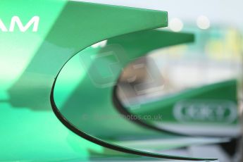 World © Octane Photographic Ltd. Friday 25th July 2014. GP2 Practice – Hungarian GP, Hungaroring - Budapest. Rio Haryanto and Tom Dillmann - EQ8 Caterham Racing airbox covers. Digital Ref :