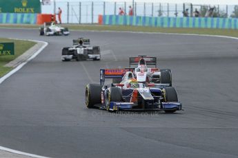 World © Octane Photographic Ltd. Friday 25th July 2014. GP2 Qualifying – Hungarian GP, Hungaroring - Budapest. Sergio Canamasas - Trident and Takuya Izawa - ART Grand Prix. Digital Ref : 1059CB7D7047