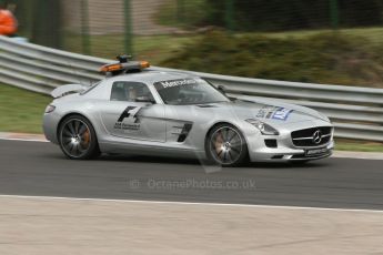 World © Octane Photographic Ltd. Sunday 27th July 2014. GP2 Race 2 – Hungarian GP - Hungaroring, Budapest. FIA Safety Car - Mercedes Benz SLS AMG GT. Digital Ref : 1070CB7D8341