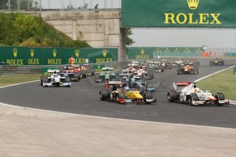 World © Octane Photographic Ltd. Sunday 27th July 2014. GP2 Race 2 – Hungarian GP - Hungaroring, Budapest. Jolyon Palmer – DAMS drove a superb race to gain 2nd. Digital Ref : 1070CB7D8369