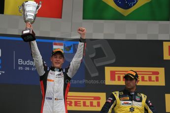 World © Octane Photographic Ltd. Sunday 27th July 2014. GP2 Race 2 – Hungarian GP - Hungaroring, Budapest. Stoffel Vandoorne (1st) - ART Grand Prix and Felipe Nasr (3rd) - Carlin. Digital Ref : 1070LB1D3157