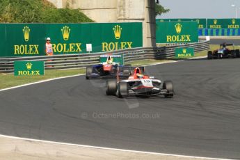 World © Octane Photographic Ltd. Saturday 26th July 2014. GP3 Qualifying. Hungarian GP, Hungaroring - Budapest. Ryan Cullen - Marussia Manor Racing and Mitchell Gilbert - Trident. Digital Ref : 1063CB7D6657