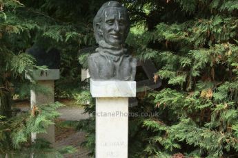 World © Octane Photographic Ltd. Thursday 24th July 2014. Hungarian GP, Hungaroring - Budapest. Formula 1 World Champions statues - Graham Hill. Digital Ref: