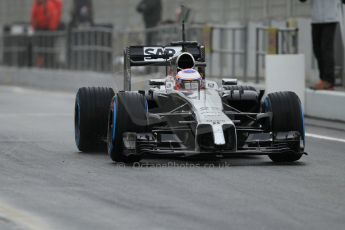 World © Octane Photographic Ltd. Tuesday 13th May 2014. Circuit de Catalunya - Spain - Formula 1 In-Season testing. McLaren Mercedes MP4/29 - Jenson Button. Digital Ref: