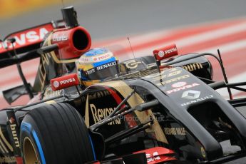 World © Octane Photographic Ltd. Tuesday 13th May 2014. Circuit de Catalunya - Spain - Formula 1 In-Season testing. Lotus F1 Team E22 – Charles Pic – Reserve Driver. Digital Ref: