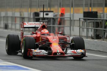 World © Octane Photographic Ltd. Tuesday 13th May 2014. Circuit de Catalunya - Spain - Formula 1 In-Season testing. Scuderia Ferrari F14T – Kimi Raikkonen. Digital Ref: