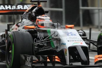 World © Octane Photographic Ltd. Tuesday 13th May 2014. Circuit de Catalunya - Spain - Formula 1 In-Season testing. Sahara Force India VJM07 – Nico Hulkenburg. Digital Ref :