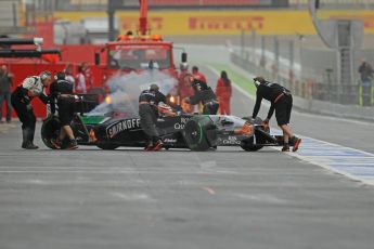 World © Octane Photographic Ltd. Tuesday 13th May 2014. Circuit de Catalunya - Spain - Formula 1 In-Season testing. Sahara Force India VJM07 – Nico Hulkenburg. Digital Ref :
