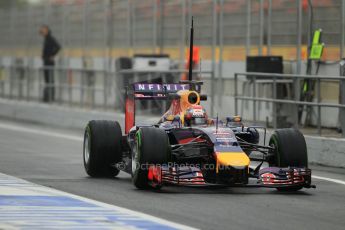 World © Octane Photographic Ltd. Tuesday 13th May 2014. Circuit de Catalunya - Spain - Formula 1 In-Season testing. Infiniti Red Bull Racing RB10 – Sebastien Buemi – Reserve Driver. Digital Ref: