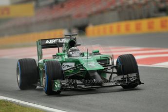 World © Octane Photographic Ltd. Tuesday 13th May 2014. Circuit de Catalunya - Spain - Formula 1 In-Season testing. Caterham F1 Team CT05 – Kamui Kobayashi. Digital Ref: