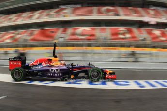 World © Octane Photographic Ltd. Tuesday 13th May 2014. Circuit de Catalunya - Spain - Formula 1 In-Season testing. Infiniti Red Bull Racing RB10 – Sebastien Buemi – Reserve Driver. Digital Ref: